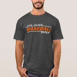 Eet-slaaphonkbal-herhaling T-shirt