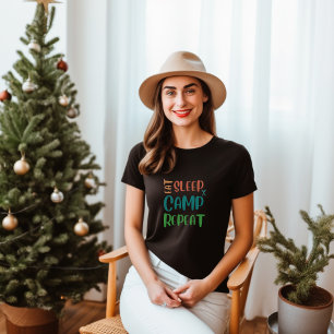 Eet Slaapkamp Herhaal - Het ultieme kampeerleven T-shirt