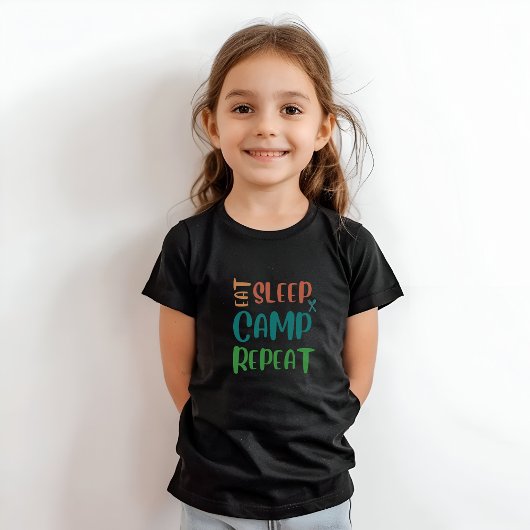 Eet Slaapkamp Herhaal - Het ultieme kampeerleven T-shirt