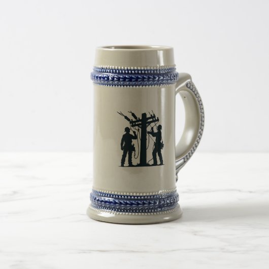 Eet slaapkracht herhaal grappig bierpul (Voorkant rechts)