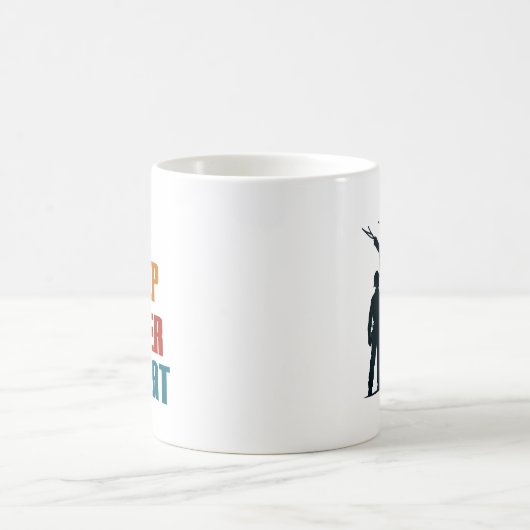 Eet slaapkracht herhaal grappig koffiemok (Center)