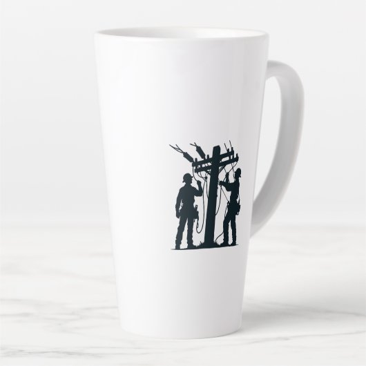 Eet slaapkracht herhaal grappig latte mok (Rechterhoek)