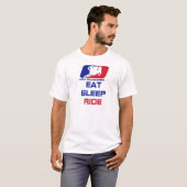 Eet-slaaplift T-shirt (Voorkant volledig)