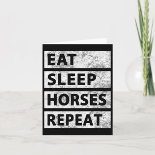 Eet Slaappaarden Paardrijden Paard Kaart