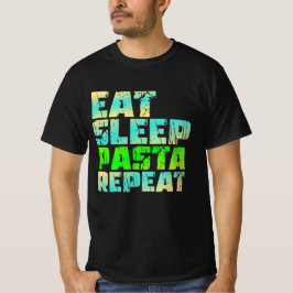 Eet slaappasta herhaal t-shirt