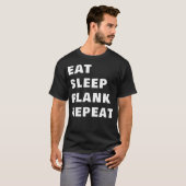 Eet Slaapplank Herhaal Grappige Fitness Mannen Gym T-shirt (Voorkant volledig)
