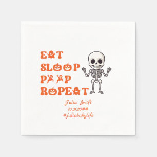 Eet Slaappoep Repea Schattige Oktober Pasgeboren S Servet
