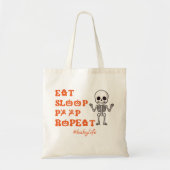 Eet Slaappoep Repea Schattige Oktober Pasgeboren S Tote Bag (Voorkant)