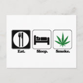 eet slaaprookpot briefkaart (Voorkant)