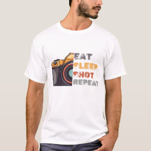 Eet slaapschot herhaal  t-shirt