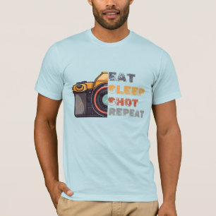 Eet slaapschot herhaal  t-shirt