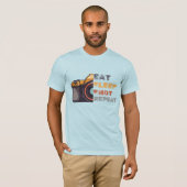 Eet slaapschot herhaal t-shirt (Voorkant volledig)