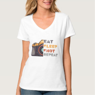 Eet slaapschot herhaal t-shirt