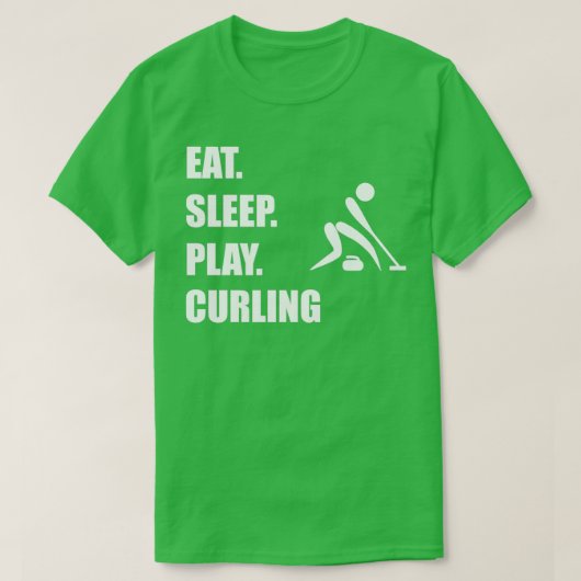 Eet slaapspel krullen 2 t-shirt (Design voorkant)