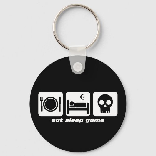 Eet-slaapspel Sleutelhanger (Voorkant)