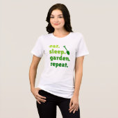 Eet Slaaptuin Herhaal Tuinieren Lover T-shirt (Voorkant volledig)