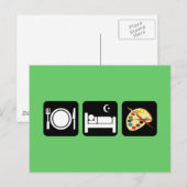 Eet-slaapverf Briefkaart (Voorkant / Achterkant)