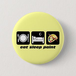 Eet-slaapverf Ronde Button 5,7 Cm