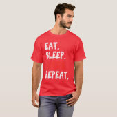 Eet Slaapvogels Herhaal Vogelliefhebber Vogels Kij T-shirt (Voorkant volledig)