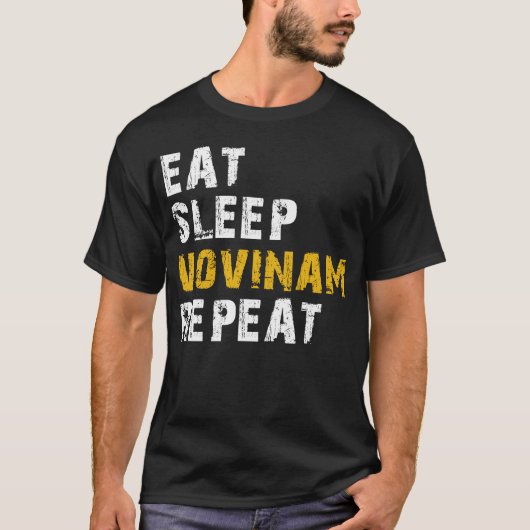 eet slaapvovinam t-shirt (Voorkant)