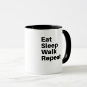 Eet slaapwandelen herhalen mok (Voorkant rechts)