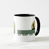 Eet slaapwandeling Herhaal wandelen Mok (Voorkant rechts)