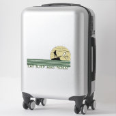 Eet slaapwandeling Herhaal wandelen Wild Sticker (Koffer)