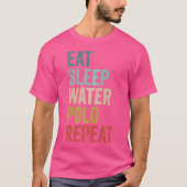 Eet Slaapwater Polo Herhaal Grappig Water Polo (Voorkant)