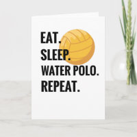 Eet Slaapwater Polo Herhaal Water Polo Speler Gift