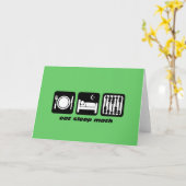 eet slaapwiskunde kaart (Gele Bloem)