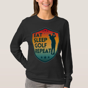 EET SLAPEN GOLF HERHALEN T-SHIRT