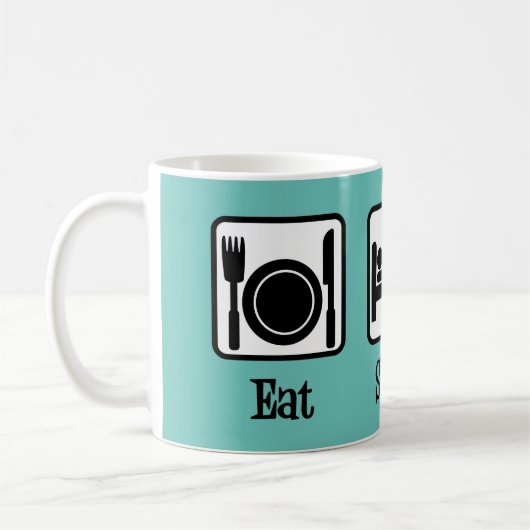 Eet Sleep Clean Koffiemok (Links)
