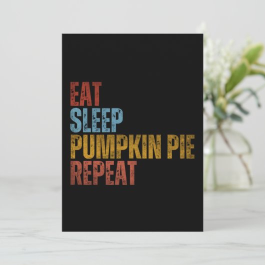 EET SLEEP POMPOENTAART HERHAAL KAART (Staand voorkant)