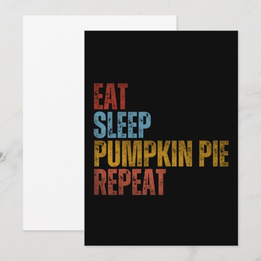 EET SLEEP POMPOENTAART HERHAAL KAART (Voorkant / Achterkant)