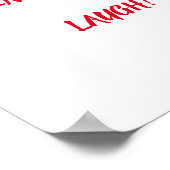 EET! SLUIT! LAUGH! HOUD! Poster prijsopgave (Hoek)