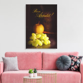Eet smakelijk! Appel en druiven Wall Art Canvas Afdruk (Insitu (Woonkamer))