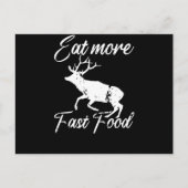 Eet sneller voedsel eten vlees eten honger briefkaart (Voorkant)