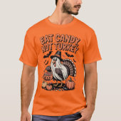 Eet Snoep niet Turkije Grappige Halloween Thanksgi T-shirt (Voorkant)