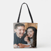 Eet Spek Foto Aanpassen Personaliseer Tote Bag (Achterkant)