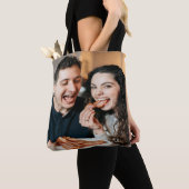 Eet Spek Foto Aanpassen Personaliseer Tote Bag (Dichtbij)