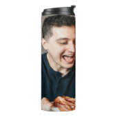Eet Spek Foto Aanpassen Personaliseren Thermosbeker (Gedraaid links)