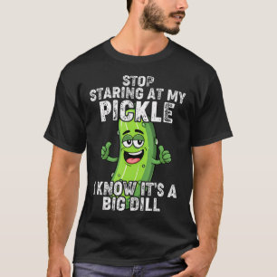 Eet Stop Met Het Aapen Van Mijn Augurk Grappige Au T-shirt