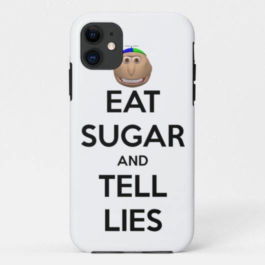 EET SUIKER EN VERTEL LEUGENS iPhone hoesje (Achterkant)