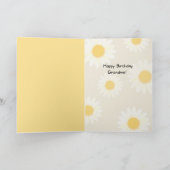 Eet taartbloem Verjaardag Kaart (Binnen)