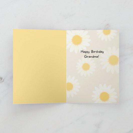 Eet taartbloem Verjaardag Kaart (Binnen)