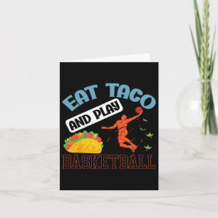 Eet Taco En Speel Bysketbyll Mexico Cinco De Mayo Kaart