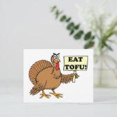 Eet Tofu Feestdagenkaart (Staand voorkant)