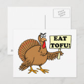 Eet Tofu Feestdagenkaart (Voorkant / Achterkant)