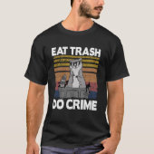 Eet Trash Do Crime Grappige Raccoon Pullover Hoodi (Voorkant)