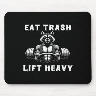 Eet Trash Lift Zware Racoon Lifting Gym Fitness Wo Muismat